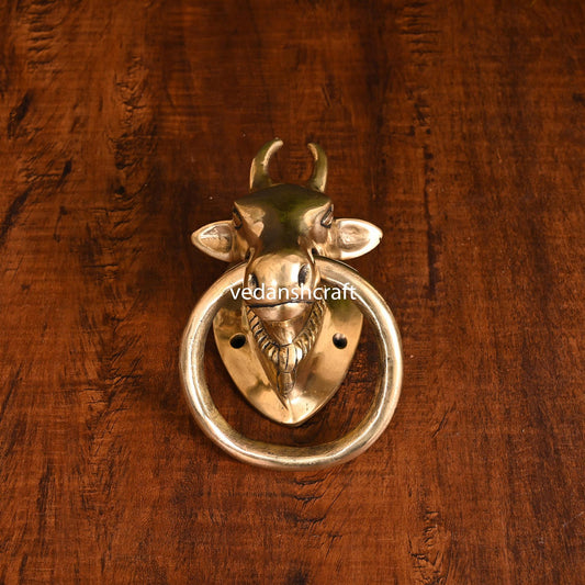 Brass Bull Door Knocker (3.8 Inch)