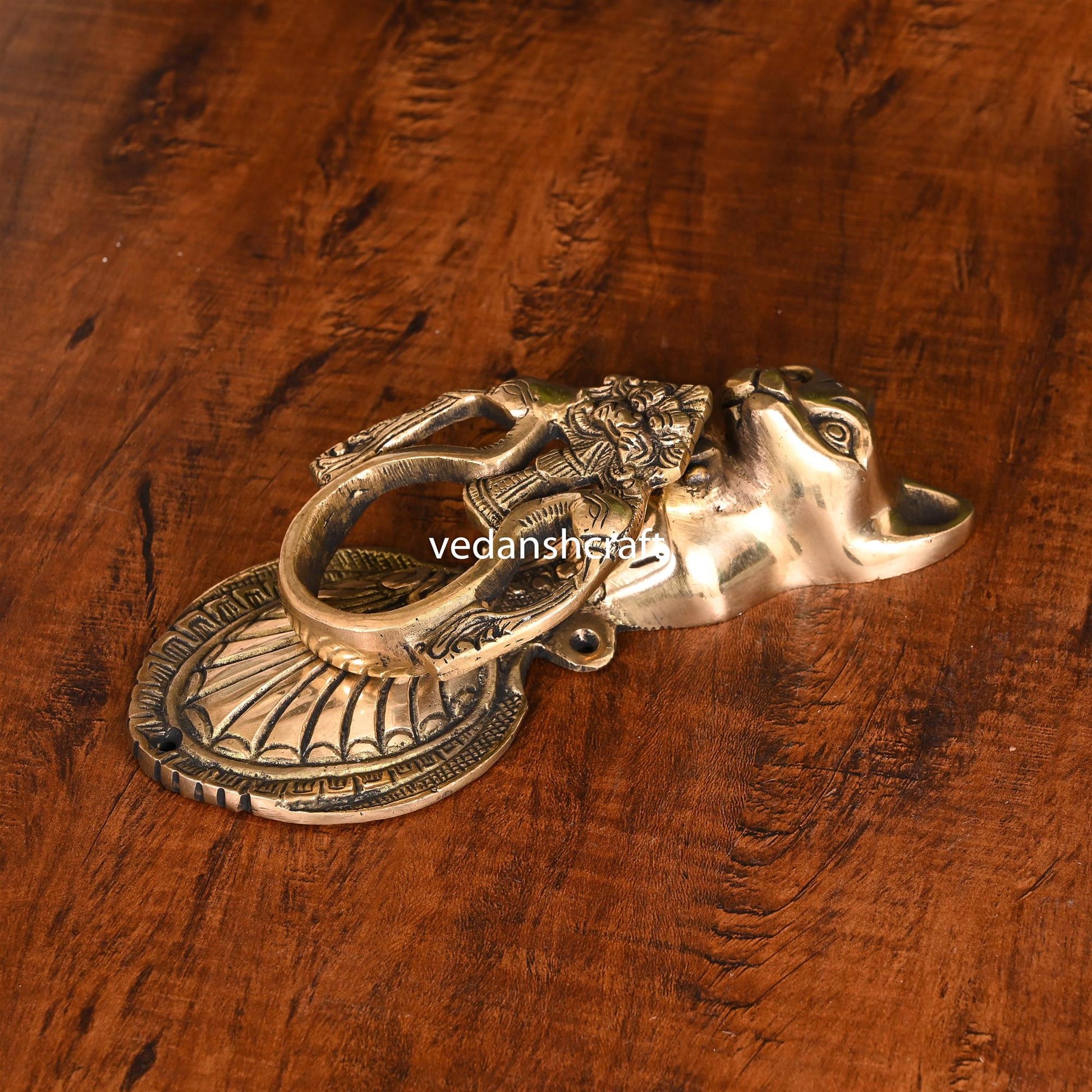 Brass Cat Door Knocker (8.5 Inch)