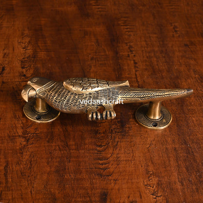 Brass Parrot Door Handle (8.8 Inch)