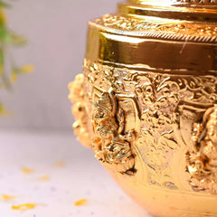 Brass Ashtalakshmi Kodam / Kalash (10 Inch)