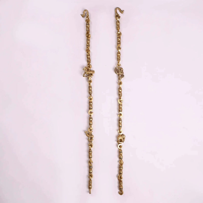 Brass Jhula Chains Set (84 Inch)