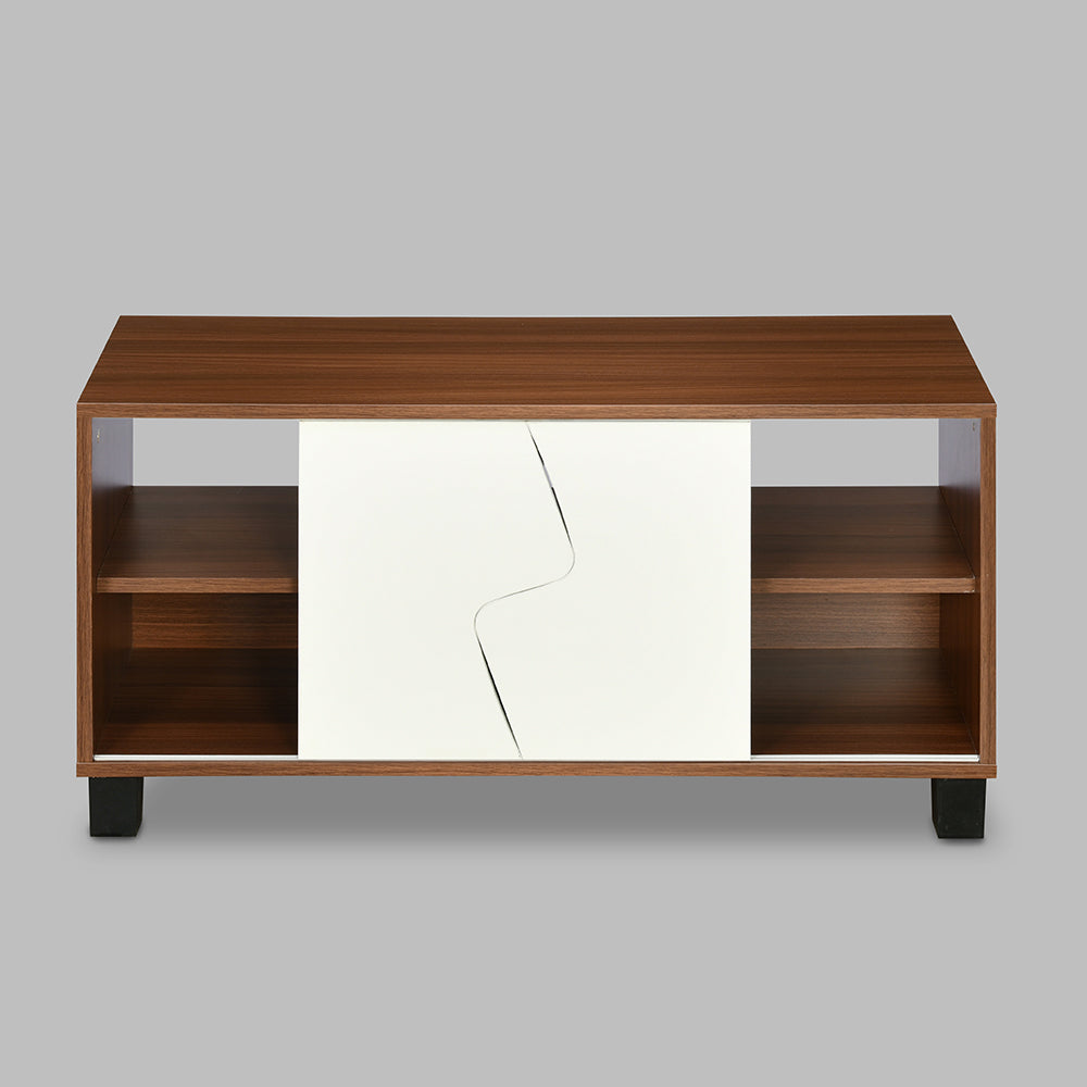 Nilkamal Clive TV Unit (Walnut and White)
