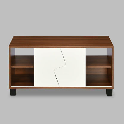 Nilkamal Clive TV Unit (Walnut and White)