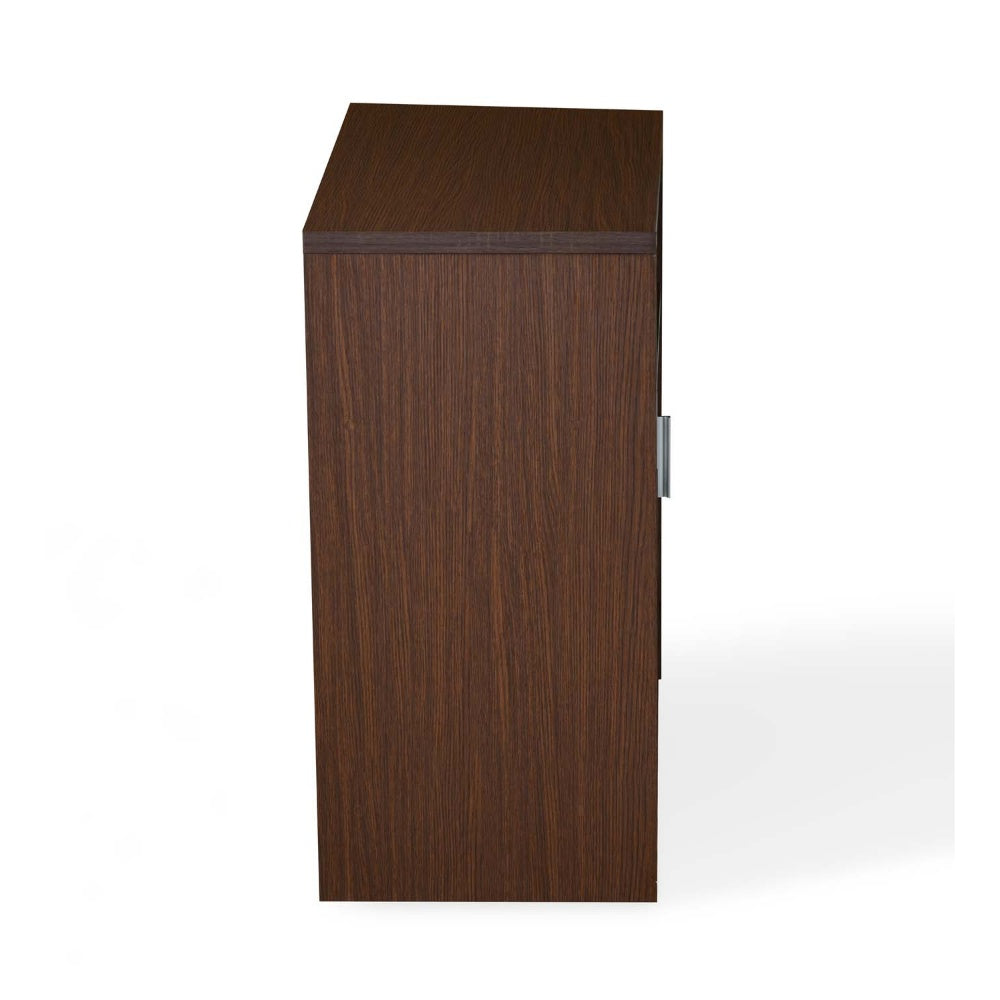 Nilkamal Lyra Kitchen Crockery Cabinet (Urban Walnut / Oak White)