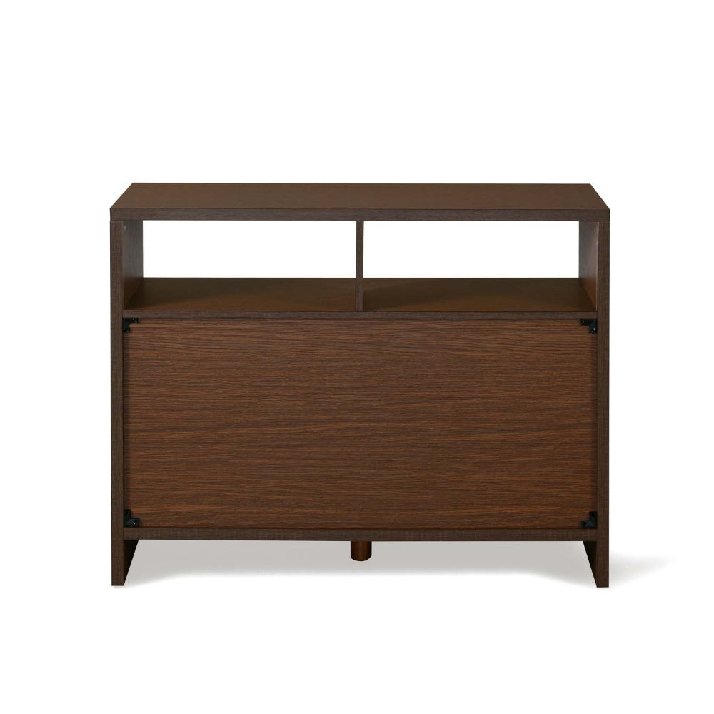 Nilkamal Lyra Kitchen Crockery Cabinet (Urban Walnut / Oak White)