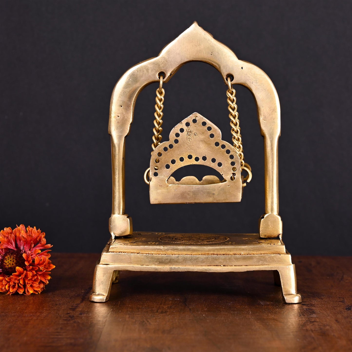 Brass Laddu Gopal Superfine Palna/Swing (8 Inch)