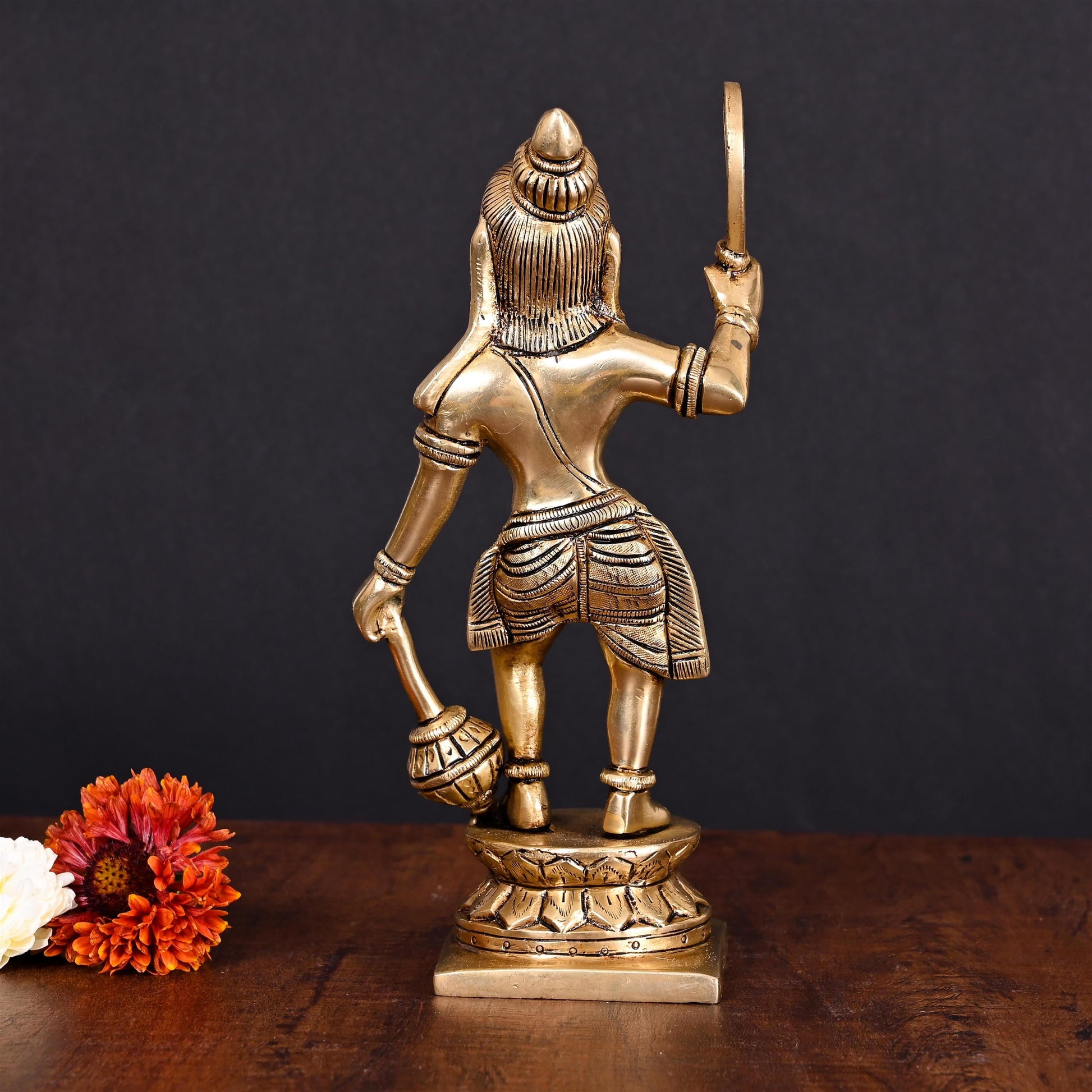 Brass Superfiine Madurai Veeran Idol (9 Inch)