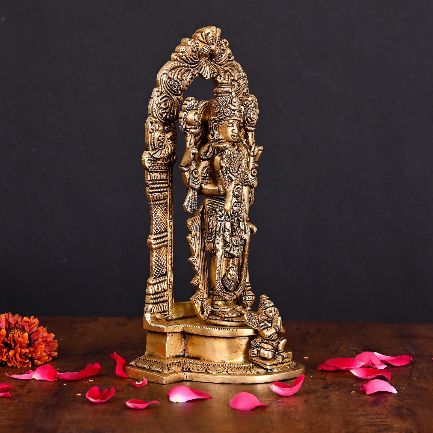 Brass Superfine Lord Vishnu Idol (9 Inch)
