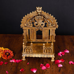 Brass Superfine Sheshnag Singhasan With Prabhavali Craft (9 Inch)