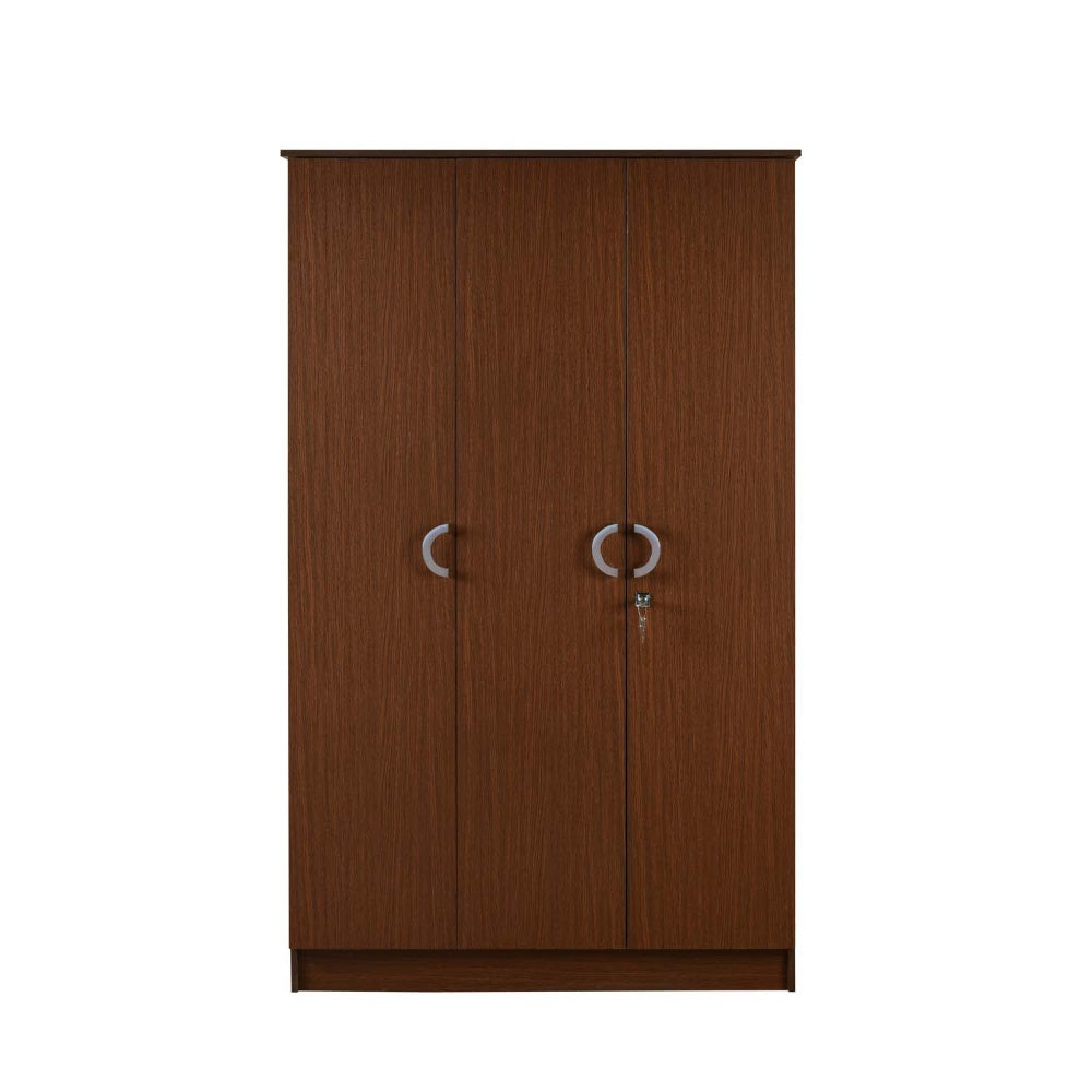Nilkamal Massif 3 Door Wardrobe (Urban Walnut)