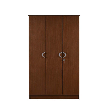 Nilkamal Massif 3 Door Wardrobe (Urban Walnut)