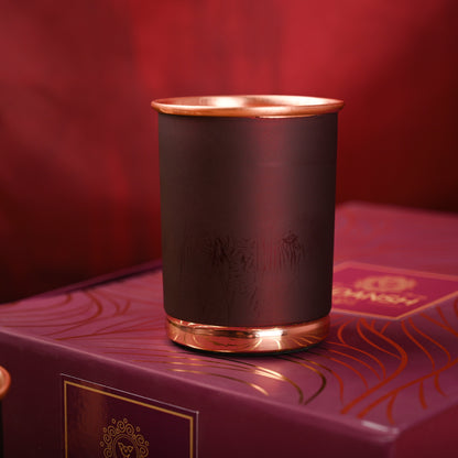 Copper Premium Lemon Cola Bottle with Glass Set – Handmade Gift Box