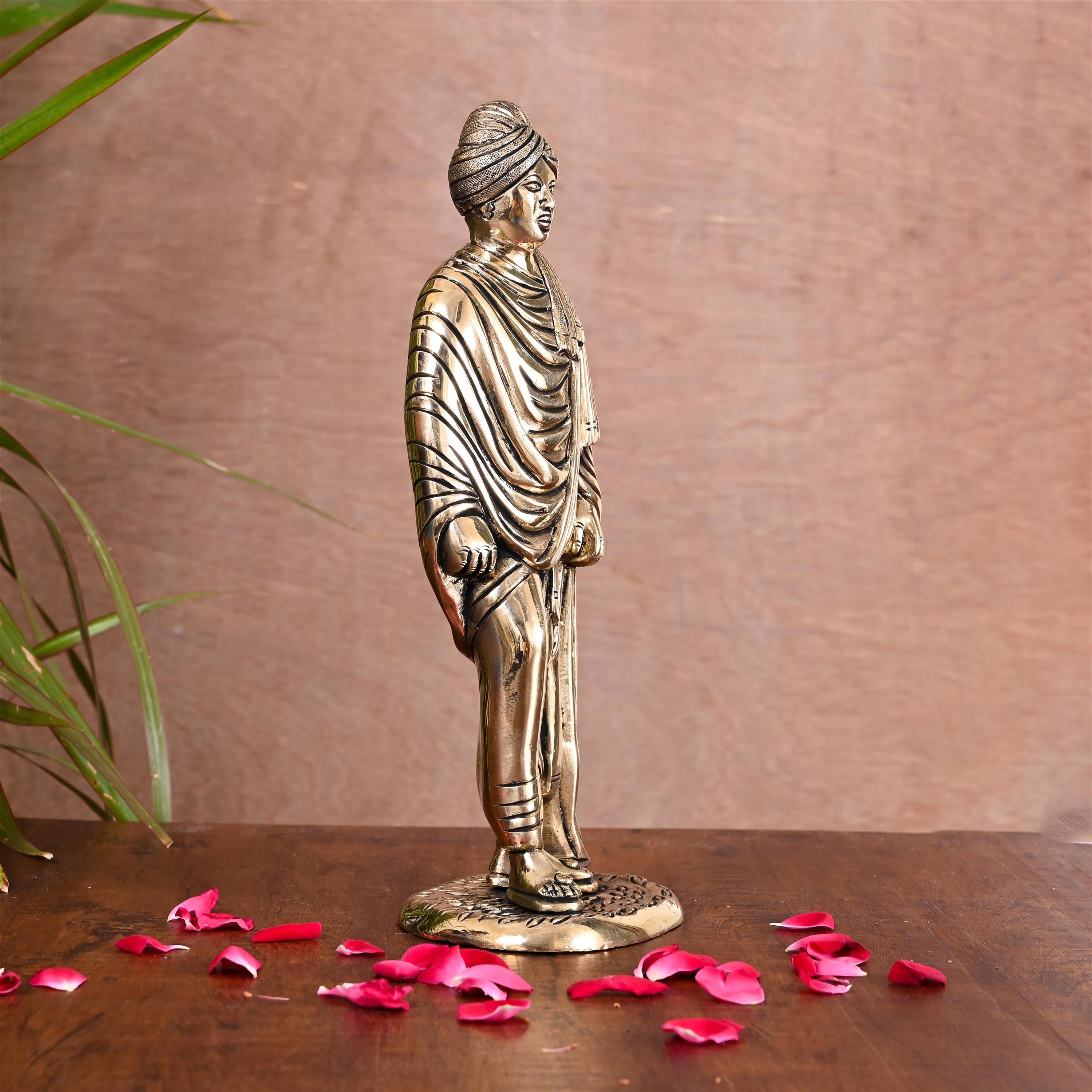 Brass Swami Vivekananda Statue (10 Inch)