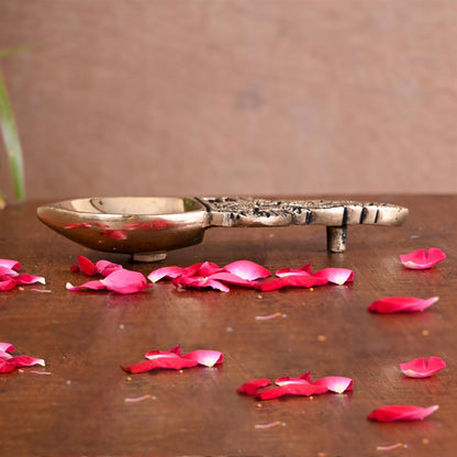 Brass Pooja Spoon/Lamp (6 Inch)