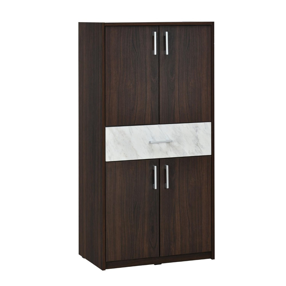 Nilkamal Ozark Shoe Cabinet (Ash wenge / Marble Beige)
