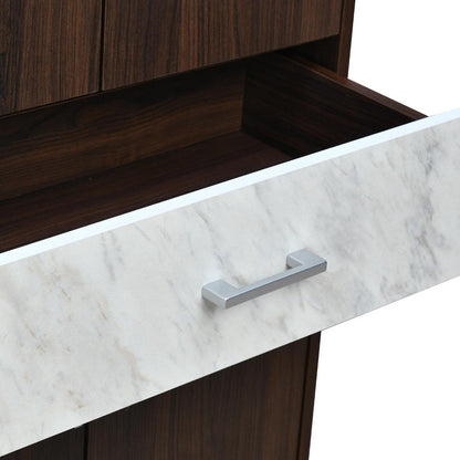 Nilkamal Ozark Shoe Cabinet (Ash wenge / Marble Beige)