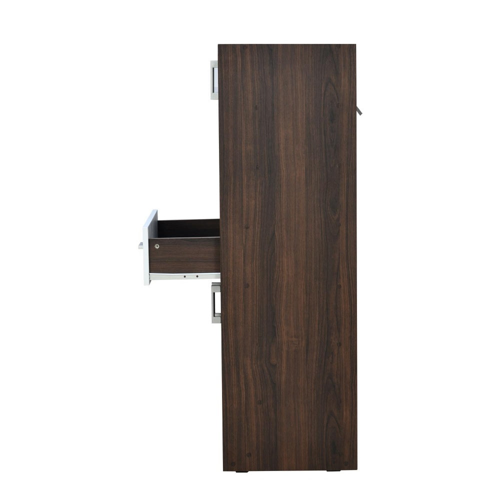 Nilkamal Ozark Shoe Cabinet (Ash wenge / Marble Beige)