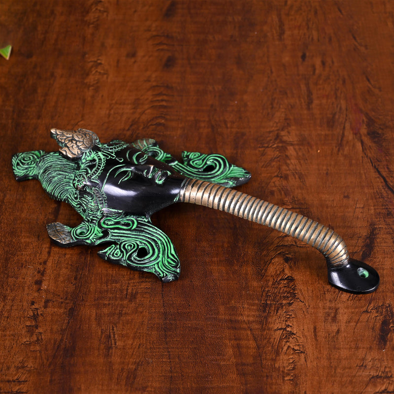 Brass Tara Face Door Handle (11 Inch)