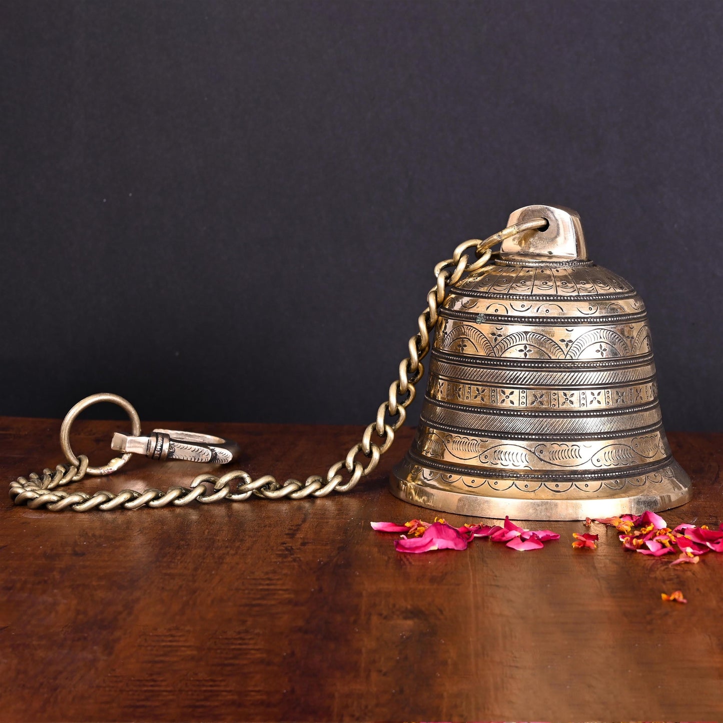 Brass Wall Hanging Temple Bell (26 Inch)