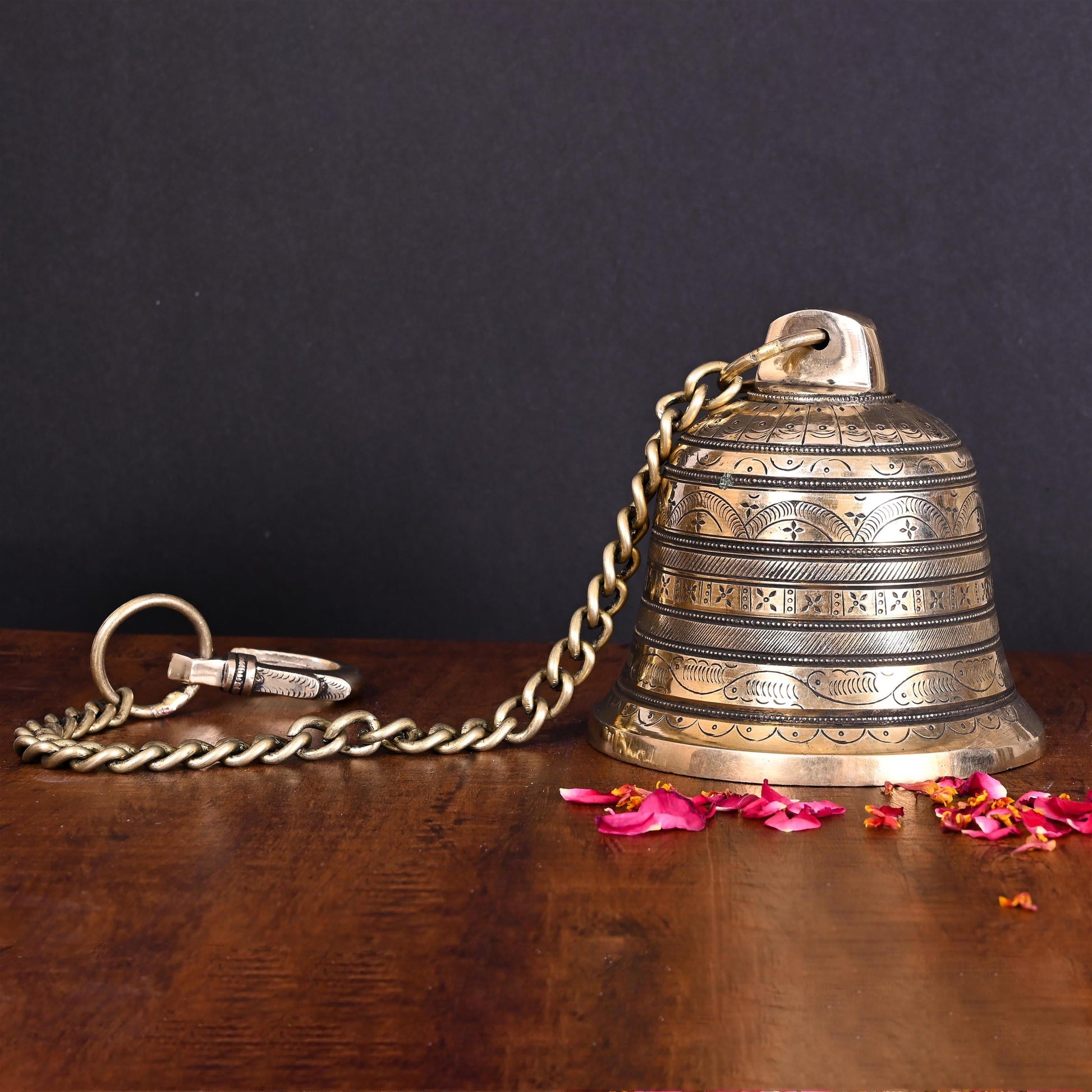Brass Wall Hanging Temple Bell (26 Inch)