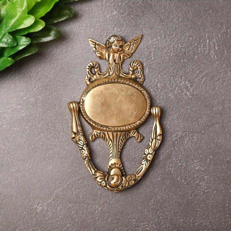 Brass Angel Door Knocker (7 Inch)