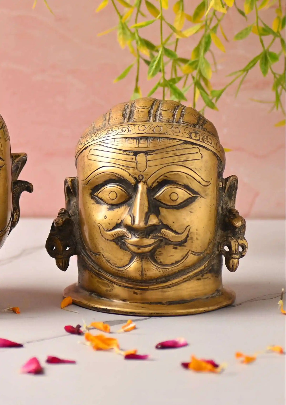 Brass Shiva Head Idol