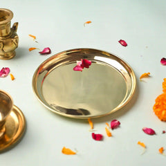 Brass Elegant Plain Thali