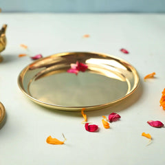 Brass Elegant Plain Thali