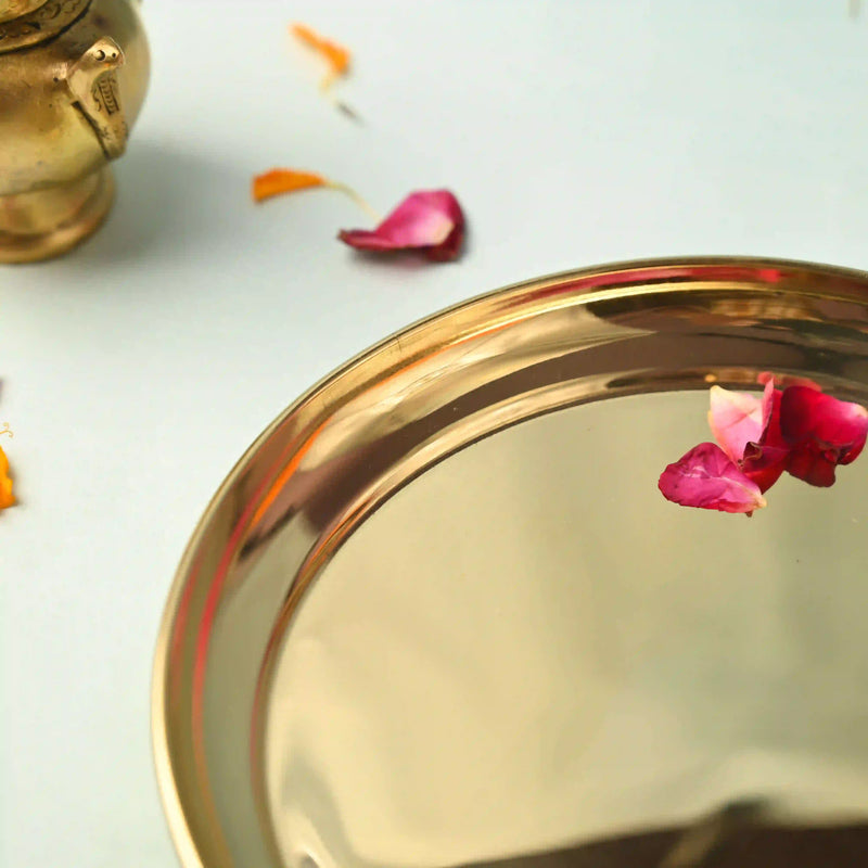 Brass Elegant Plain Thali