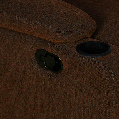 Nilkamal Matt 2 Seater Recliner Sofa with Cup Holder (Cocoa)