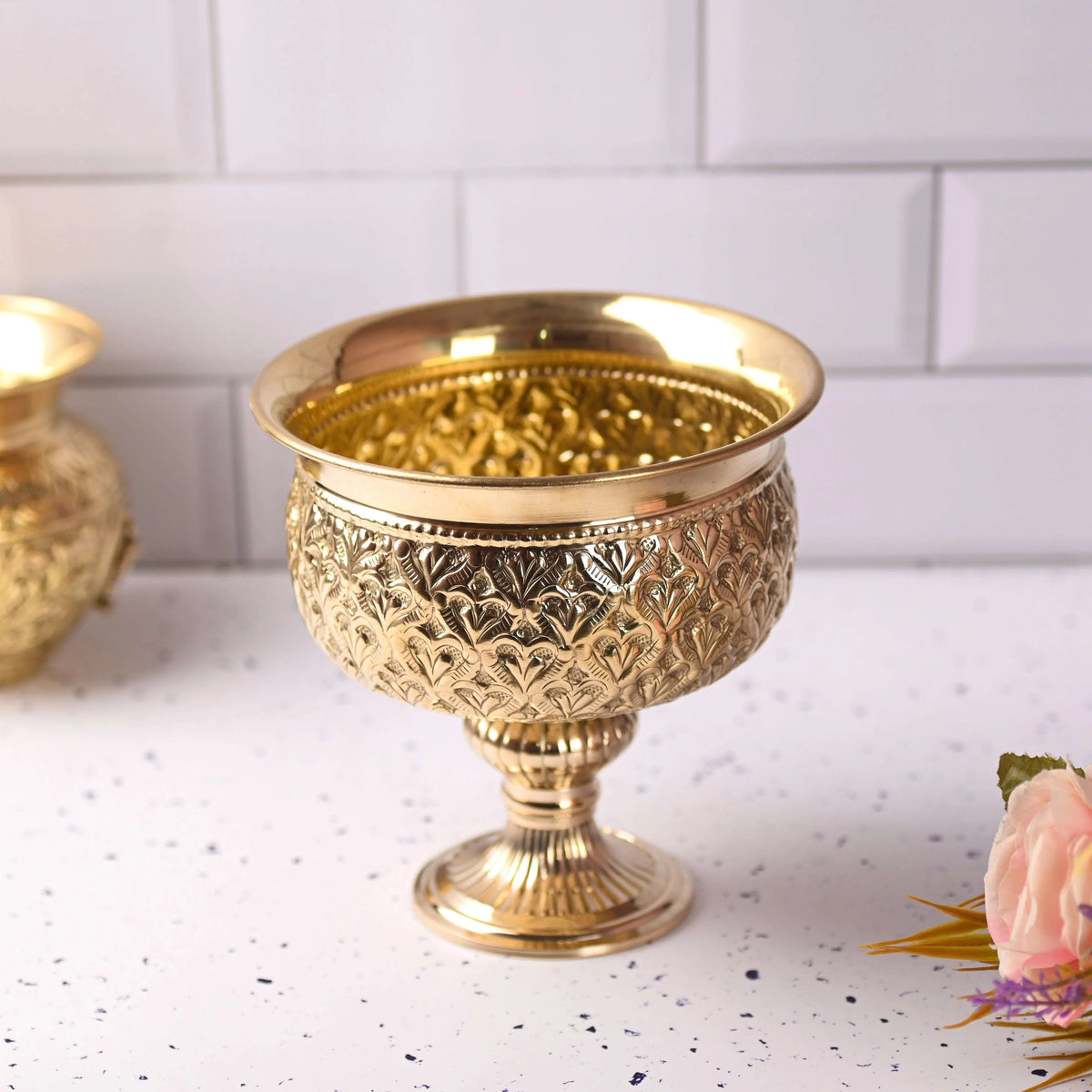 Brass Handcrafted Flower Vase