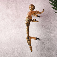 Brass Baby With Wings Door Handle (12.5 Inch)