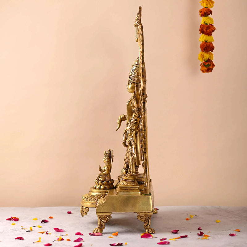 Brass Frame Tirupati Balaji/Venkateshwar Idol (23 Inch)