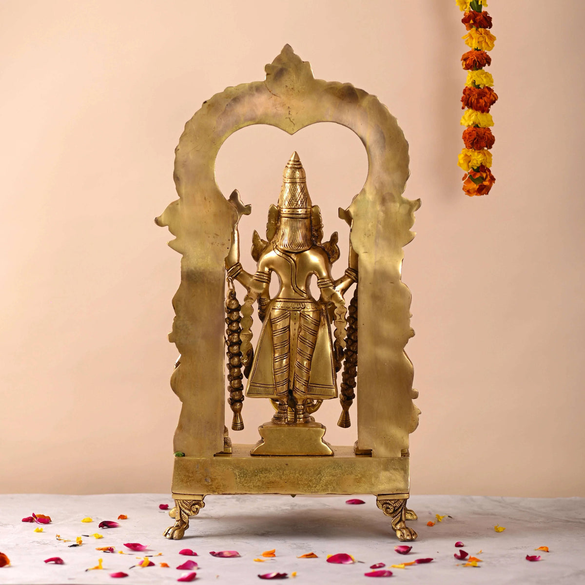 Brass Frame Tirupati Balaji/Venkateshwar Idol (23 Inch)