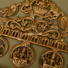 Brass Ashtalakshmi Wall Hanging (14.5 Inch)