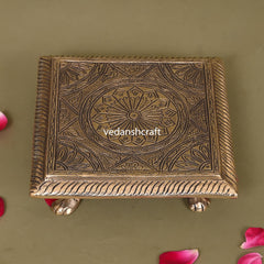 Brass Pooja Chowki (6 Inch)
