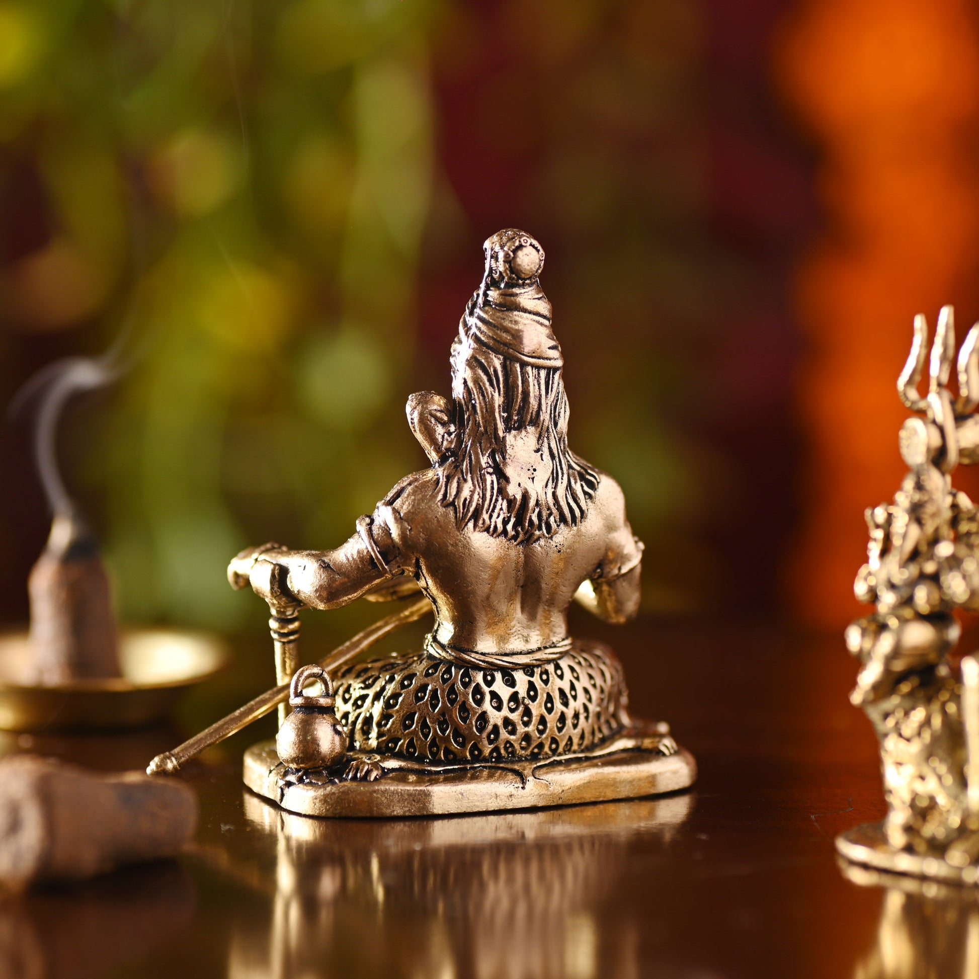 Brass Sitting Shiv Idol – Handcrafted Traditional Brassware (3 Inch)