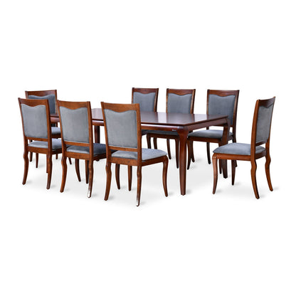 Nilkamal Steak 8 Seaters Dining Set (Brown)
