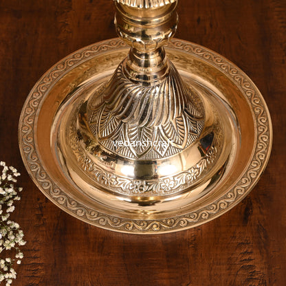 Brass Peacock Mahabharat Lamp