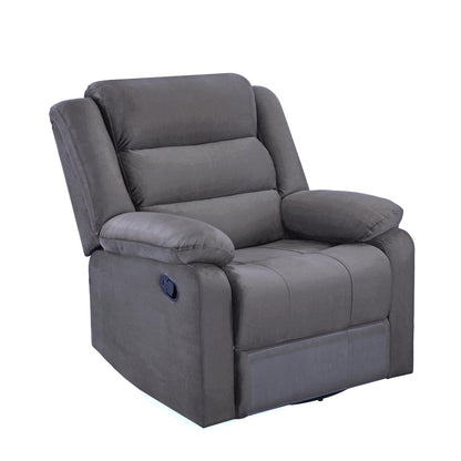 Nilkamal Sierra 1 Seater Rocker & Swivel Recliner Sofa (Brown)