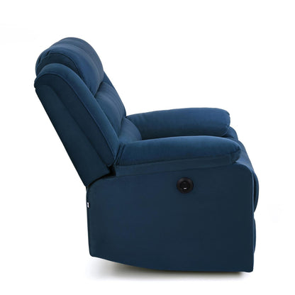 Nilkamal Sierra 1 Seater Electric Recliner Sofa (Blue)