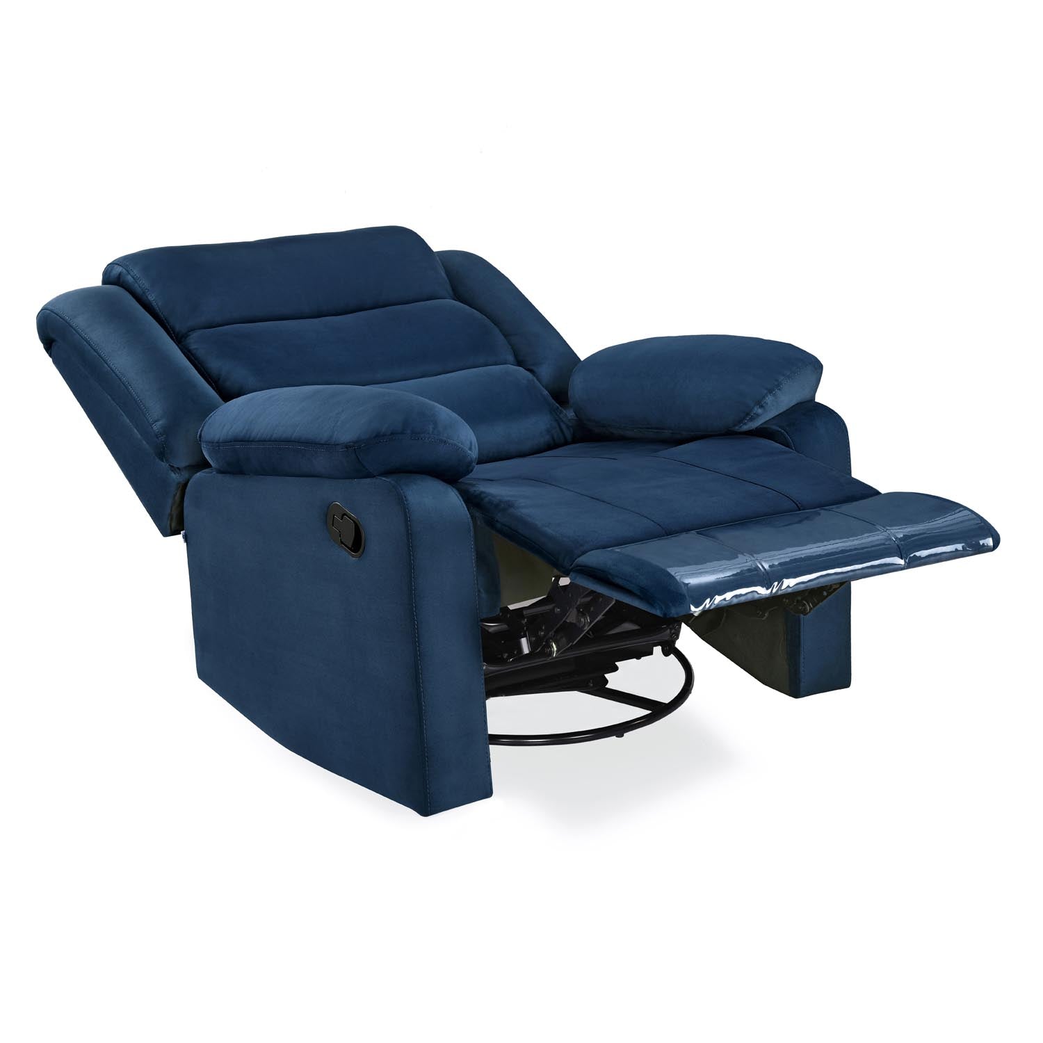 Nilkamal Sierra 1 Seater Rocker & Swivel Recliner Sofa (Blue)