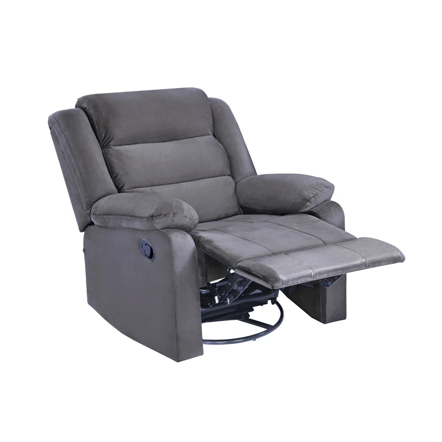 Nilkamal Sierra 1 Seater Rocker & Swivel Recliner Sofa (Brown)