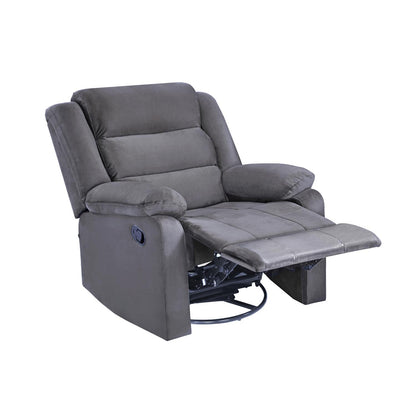 Nilkamal Sierra 1 Seater Rocker & Swivel Recliner Sofa (Brown)