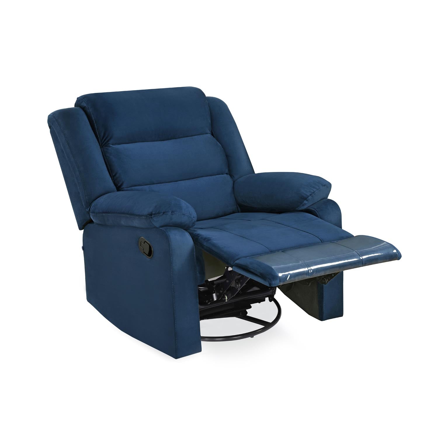 Nilkamal Sierra 1 Seater Rocker & Swivel Recliner Sofa (Blue)