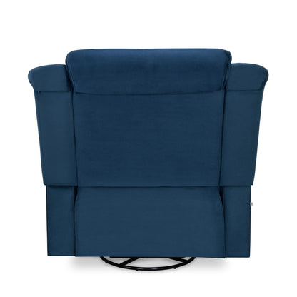 Nilkamal Sierra 1 Seater Rocker & Swivel Recliner Sofa (Blue)