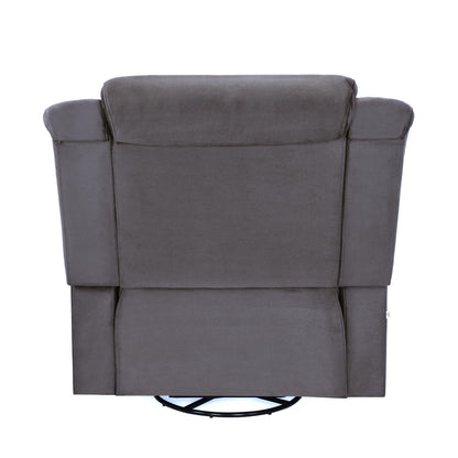 Nilkamal Sierra 1 Seater Rocker & Swivel Recliner Sofa (Brown)