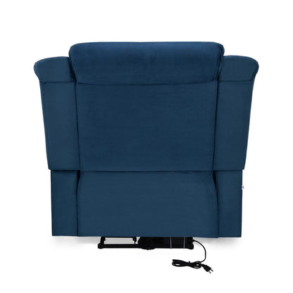 Nilkamal Sierra 1 Seater Electric Recliner Sofa (Blue)