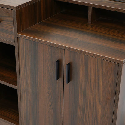 Nilkamal Dyson Dresser with Mirror (Classic Walnut)