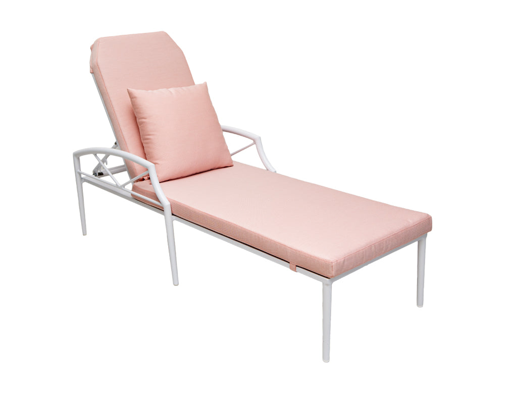 Anchor Outdoor Swimming Poolside Lounger (White)